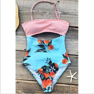 Cupshe Large Oranges Print Bathing Suit